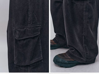 [Monterest] Washed Corduroy Wide Leg Work Pants