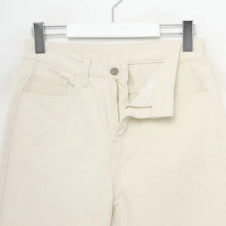 Straight cotton pants