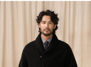 [CULTUM] Wool Shawl Collar Cardigan