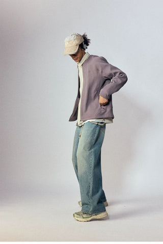 [Monterest] Washed Wide Leg Denim Pants