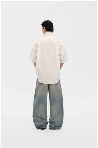 [MASONPRINCE] Pima Cotton Blend Short Sleeve Shirt