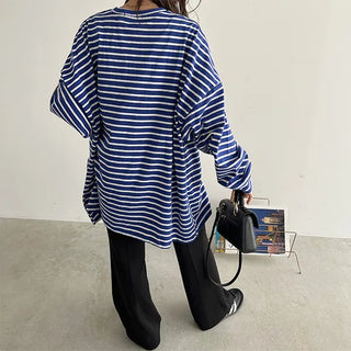 Oversized striped T-shirt
