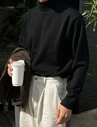 Uni mock turtleneck knit (5 colors)