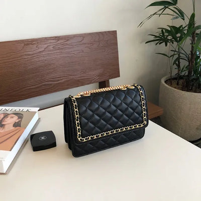 Quilted Square Chain Bag