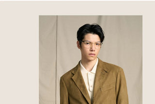 [CULTUM] Faux Suede Ivy Style Blazer Jacket