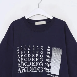 (Unisex) Font Print T-Shirt