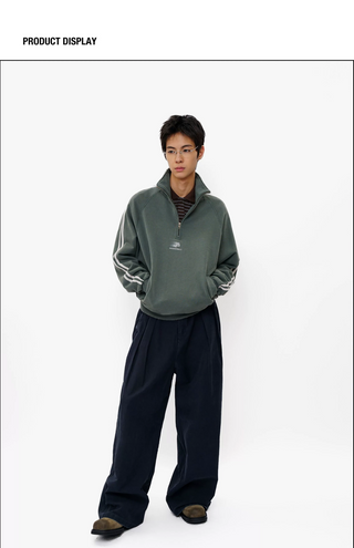 [MASONPRINCE] Pleated Workwear Trousers