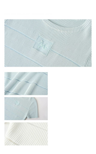[NOTAWEAR] Beaded knitted T-shirt