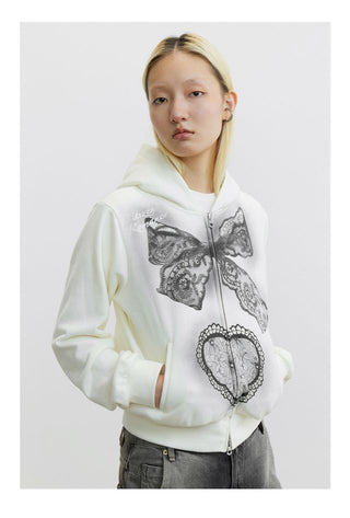 CONP Painted short sweater (white)