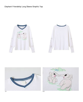 CONP Blue Striped V-Neck Top