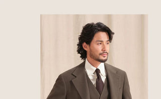 [CULTUM] Herringbone Brushed Flannel Suit Set
