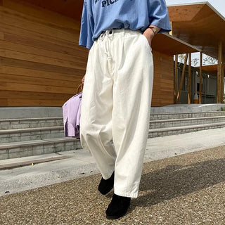 cotton balloon pants (white)