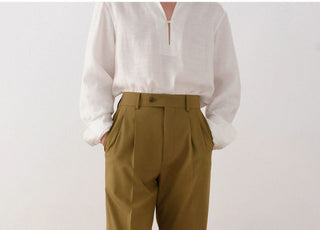 [CULTUM] Washable Relaxed Bamboo Trousers