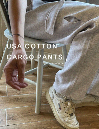 USA Cotton Cargo String Pants (4 colors)
