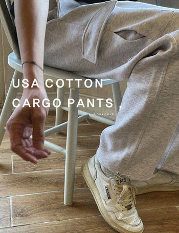 USA Cotton Cargo String Pants (4 colors)