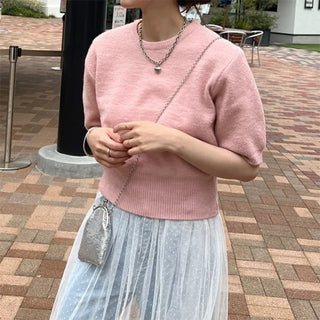 Colorful round knit