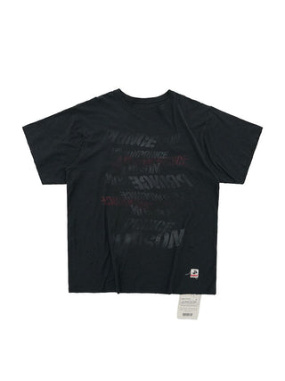 [MASONPRINCE] Cotton-Linen Graffiti Print Tank Top / Tee