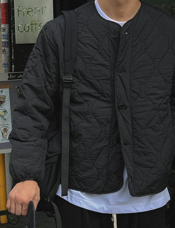 quilted cardigan (light padding)