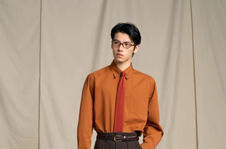 [CULTUM] Wool Blend Double Pleat Tapered Trousers