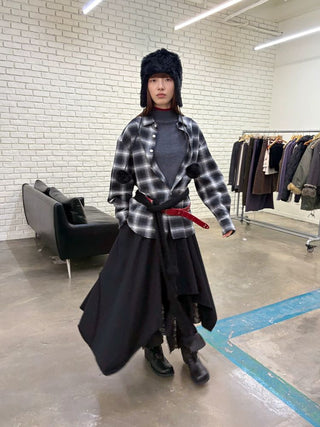 [NeverSeez] Woven Check Casual Shirt