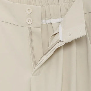 Pintuck Straight Slacks