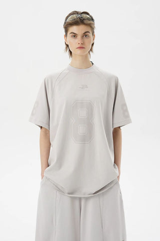 [MASONPRINCE] Combed Cotton No.8 Jersey T-Shirt