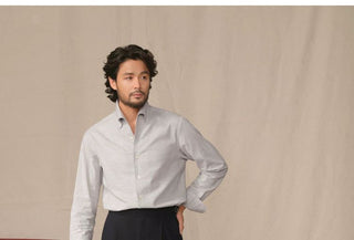 [CULTUM] Italian One-Piece Collar Brushed Shirt