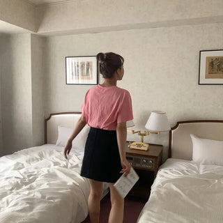 Heart embroidered T-shirt