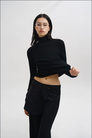 [MASONPRINCE] Seamless Cashmere Blend Layer Shirt