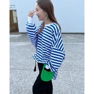 Striped oversized t