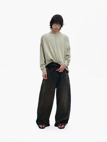 [MASONPRINCE] Overdyed Loose Denim Pants