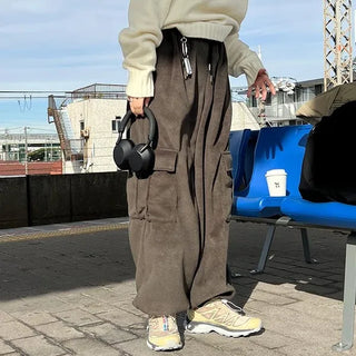 Cargo fleece pants