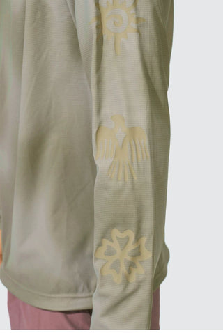 [Monterest] Tie-Dye Print Long Sleeve UPF50+ Tee