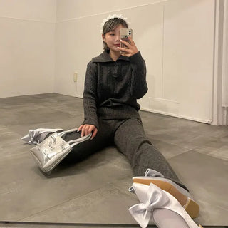 Big Ribbon Flat Shoes