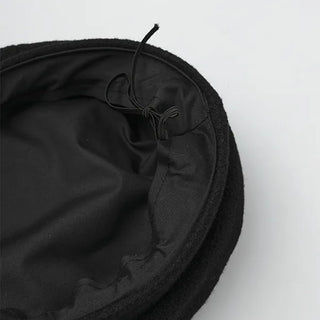 Gold button beret