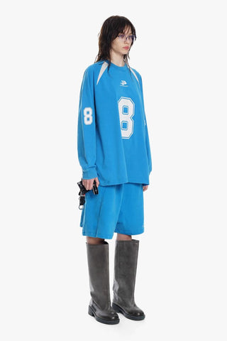 [MASONPRINCE] Combed Cotton No.8 Jersey T-Shirt