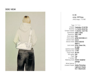 CONP Painted short sweater (white)