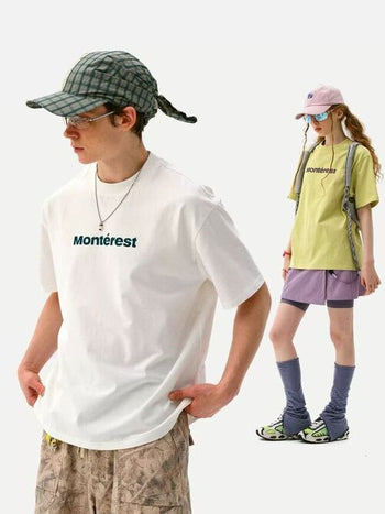 [Monterest] Quick-Dry Antibacterial Logo Crewneck Tee