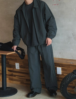 [SET] Nylon Two-Way Jacket & Elastic Pants (2 colors)