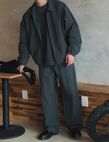 [SET] Nylon Two-Way Jacket & Elastic Pants (2 colors)