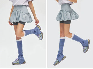 [Monterest] Reflective Print Bubble Sports Skirt
