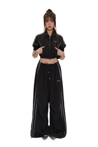 [moromoro2] Line Zip-up Track Jacket/Pants