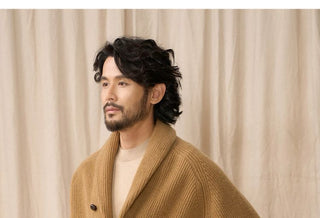 [CULTUM] Wool Shawl Collar Cardigan