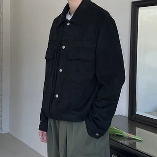 Pocket suede jacket
