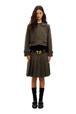 [Moromoro2] Houndstooth Doll Collar  Blazer/Skirt