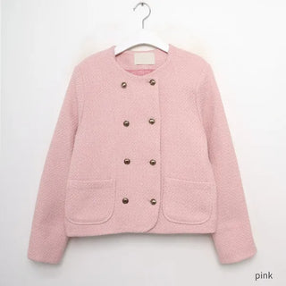Tweed wool double jacket