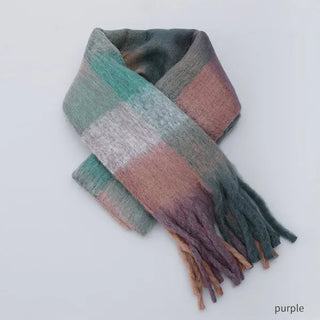Colorful checkered scarf
