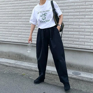 cotton balloon pants (black)