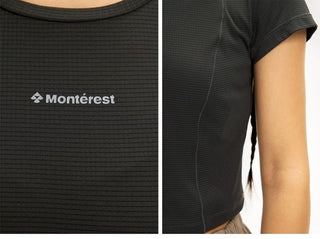 [Monterest] Quick-Dry Slim Fit Cropped Sports Tee