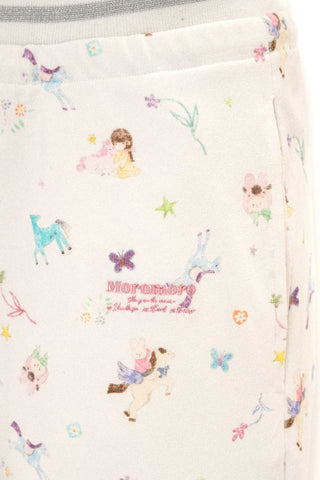 [Moromoro2] Horse & Rabbit Print Sweatshirt  Set